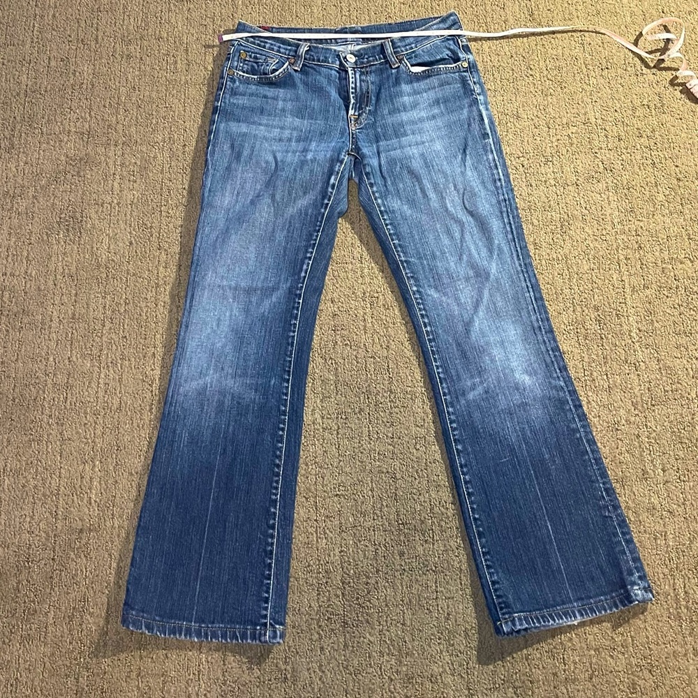7 For All Mankind Bootcut Jeans -Sz 30 (altered to petite hourglass fit!)